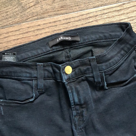 J Brand Black Distressed Skinny Jeans - Picture 3 of 3